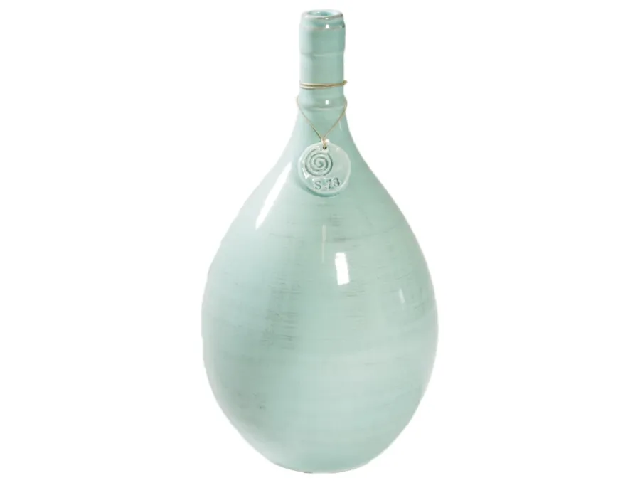 obrazek 1 Fascynujący miętowy ceramiczny flakon 33 cm - Virginia Casa