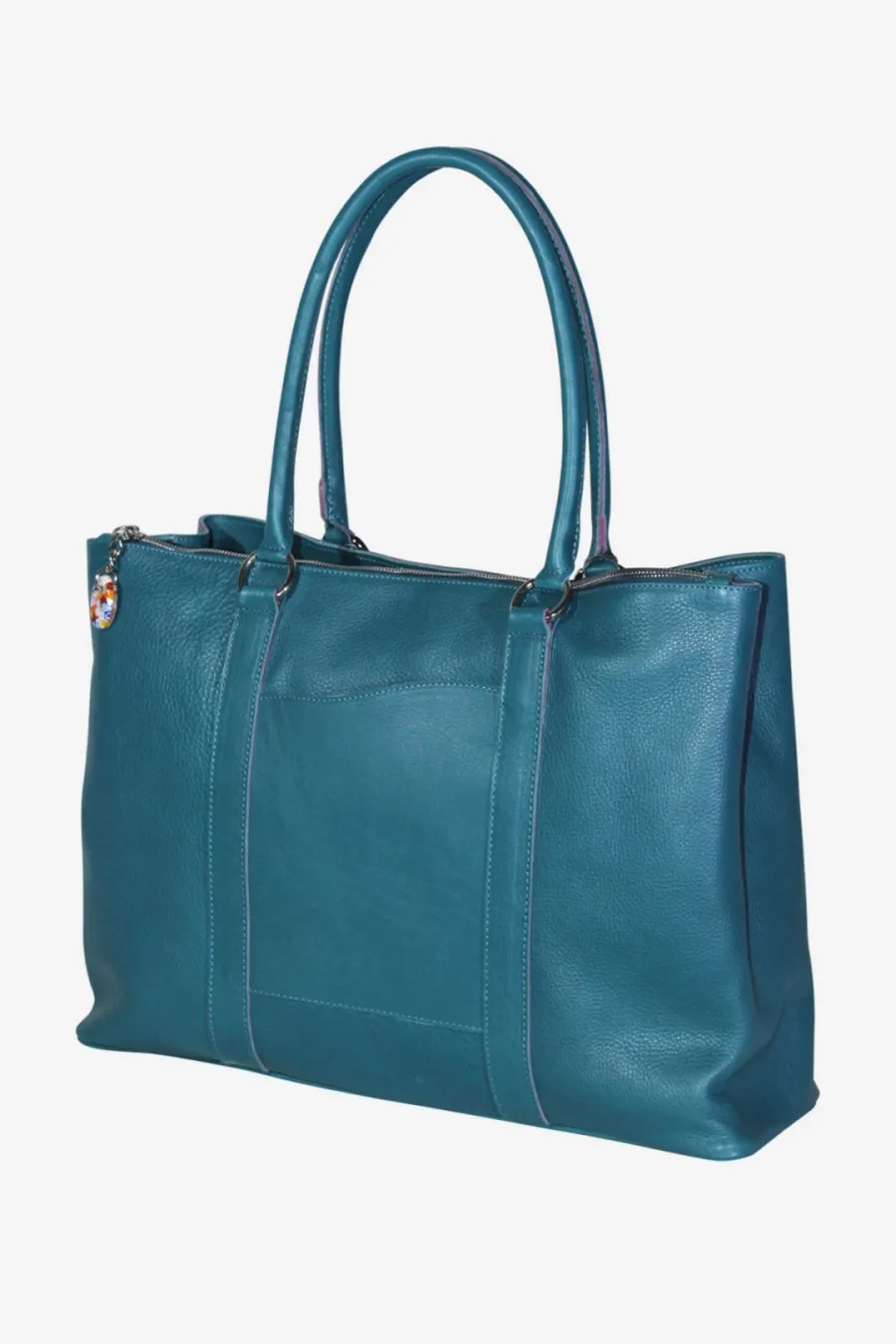 obrazek 2 Elegancka niebieska torebka typu shopper - Terrida