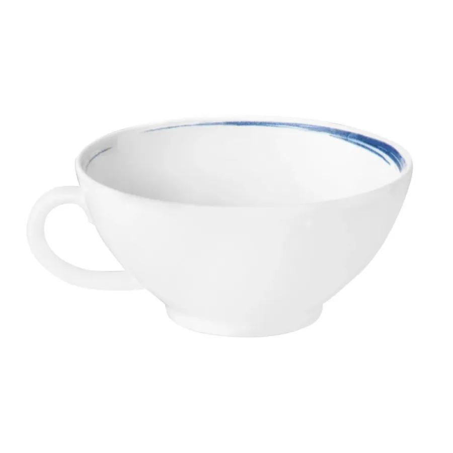 obrazek 2 Mała porcelanowa filiżanka do herbaty zdobiona niebieskim wzorem - Seltmann Weiden