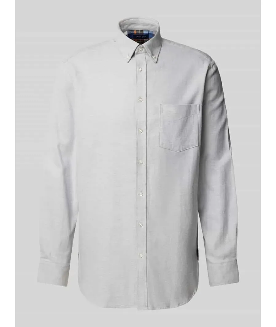 obrazek 1 Koszula casualowa o kroju regular fit z kołnierzykiem typu button down