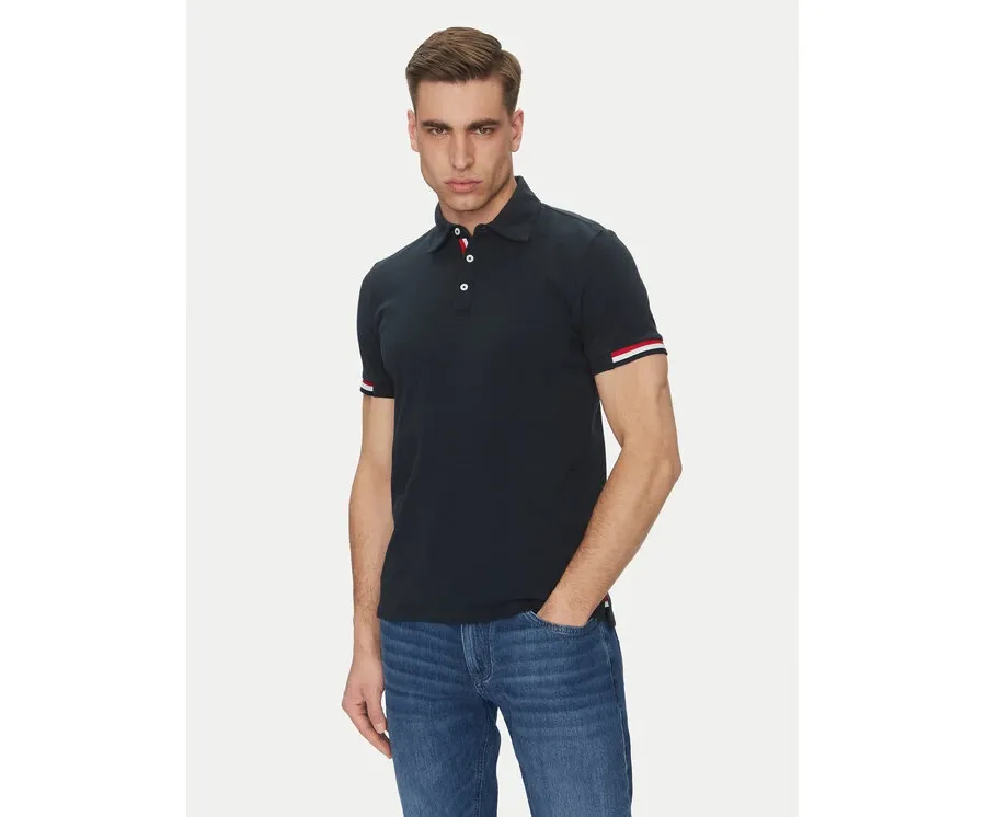 obrazek 1 Geox Polo M5510L T3240 F1624 Granatowy Regular Fit