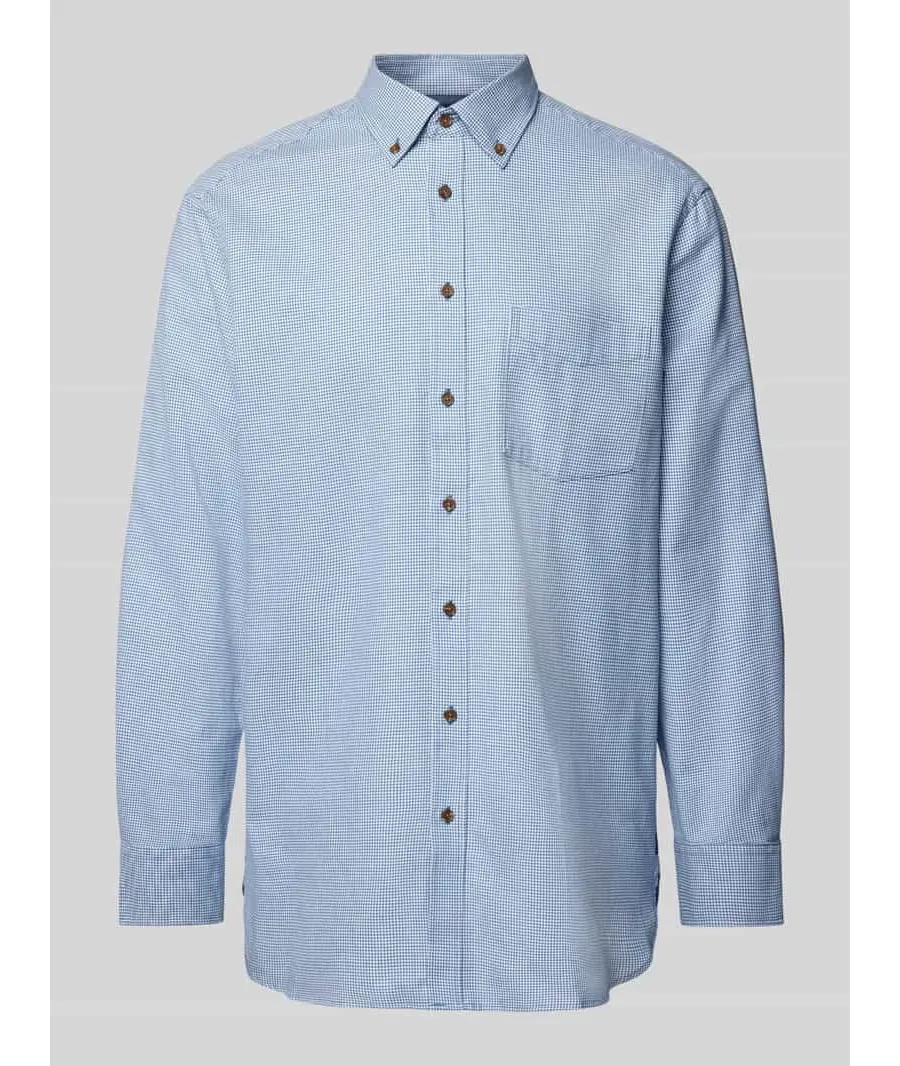 obrazek 1 Koszula casualowa o kroju regular fit z kołnierzykiem typu button down