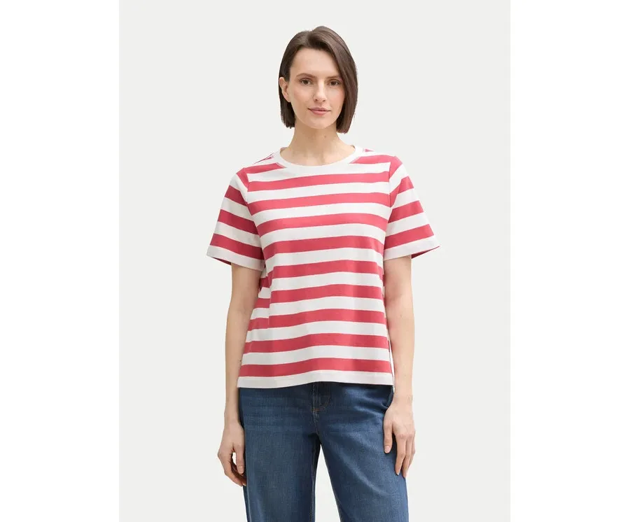 obrazek 1 Tom Tailor Bluzka 1045964 Czerwony Regular Fit