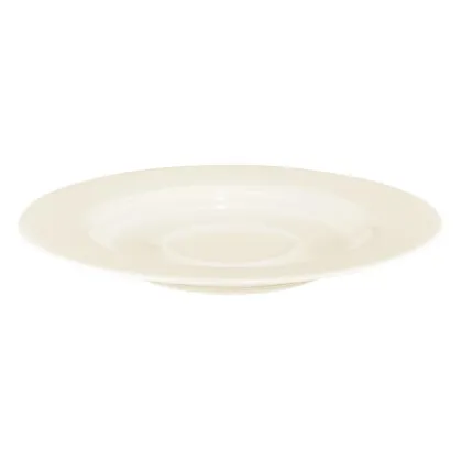 Zdjęcie Kremowy 17-centymetrowy spodek wykonany z porcelany w stylu klasycznym – Tettau