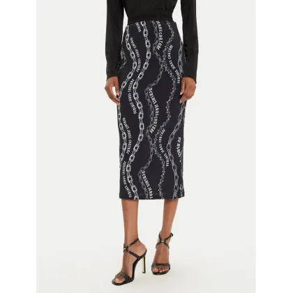Zdjęcie Versace Jeans Couture Spódnica midi 77HAE8B6 Czarny Regular Fit