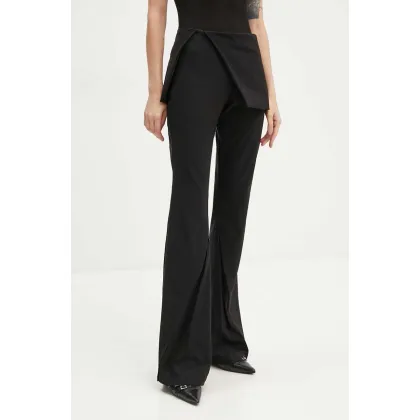 Zdjęcie Heliot Emil spodnie damskie kolor czarny dzwony high waist W.10.175.BLK01