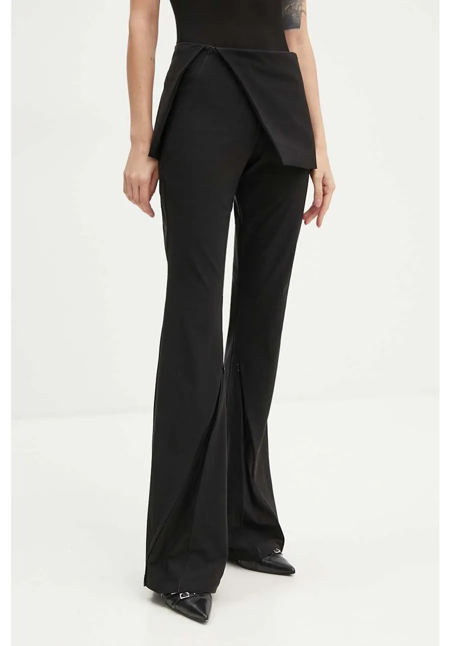 obrazek 1 Heliot Emil spodnie damskie kolor czarny dzwony high waist W.10.175.BLK01