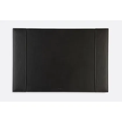 Picture Beautiful black leather desk pad - perfect for an office or study