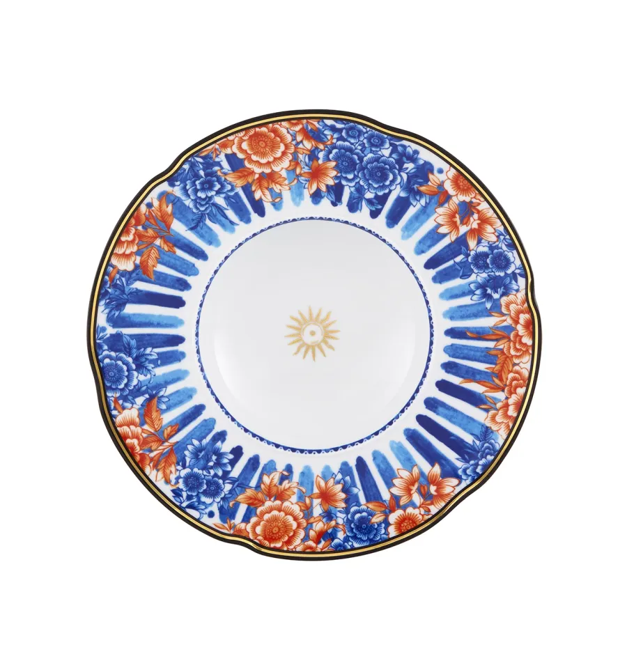 obrazek 1 Porcelanowy talerz do zupy Cannaregio z ozdobnymi motywami roślinnymi - Vista Alegre