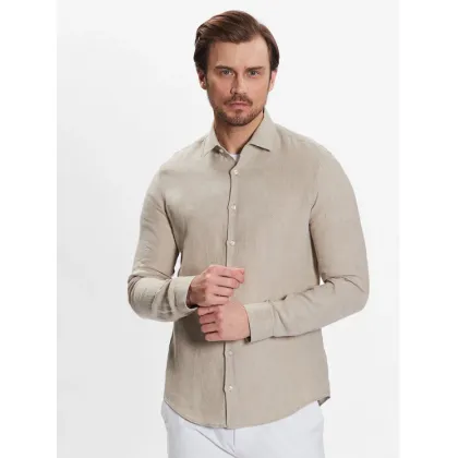 Zdjęcie Calvin Klein Koszula Linen Solid Slim Shirt K10K109286 Beżowy Slim Fit