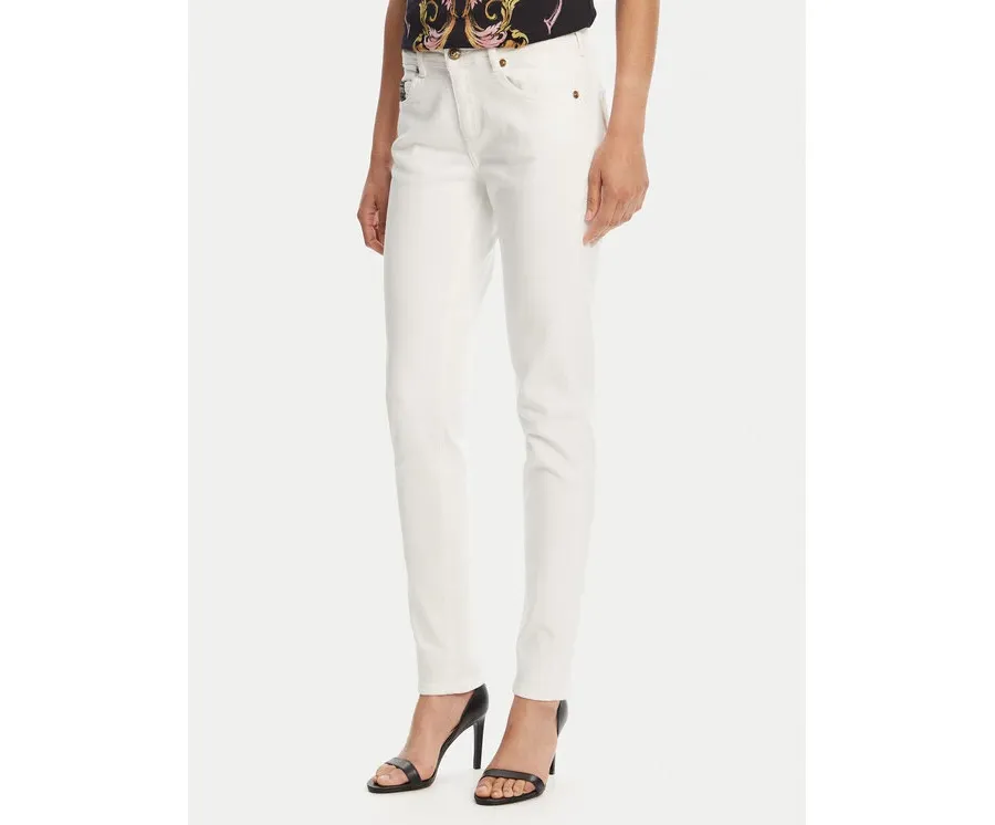 obrazek 1 Versace Jeans Couture Jeansy 78HAB5K1 Biały Skinny Fit