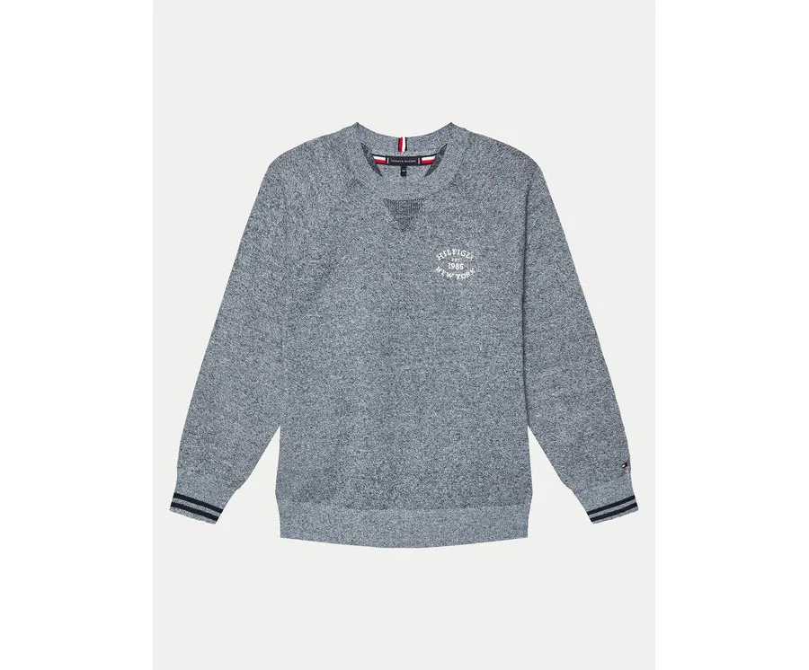 obrazek 1 Tommy Hilfiger Sweter Monotype KB0KB09070 Niebieski Regular Fit
