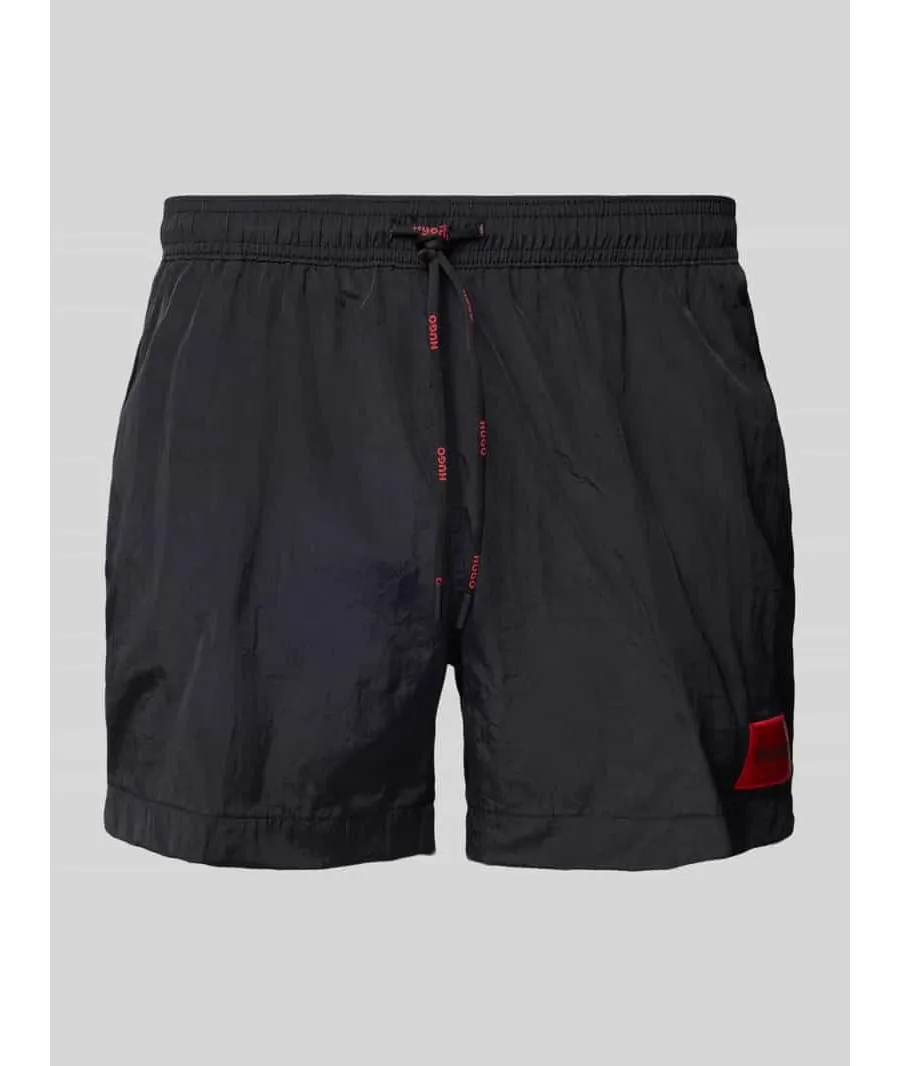 obrazek 1 Hugo Szorty kąpielowe Dominica 50493450 Czarny Regular Fit HUGO