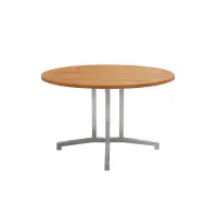 Picture Beautiful round Teak-Berbeda table for the dining room or outdoors