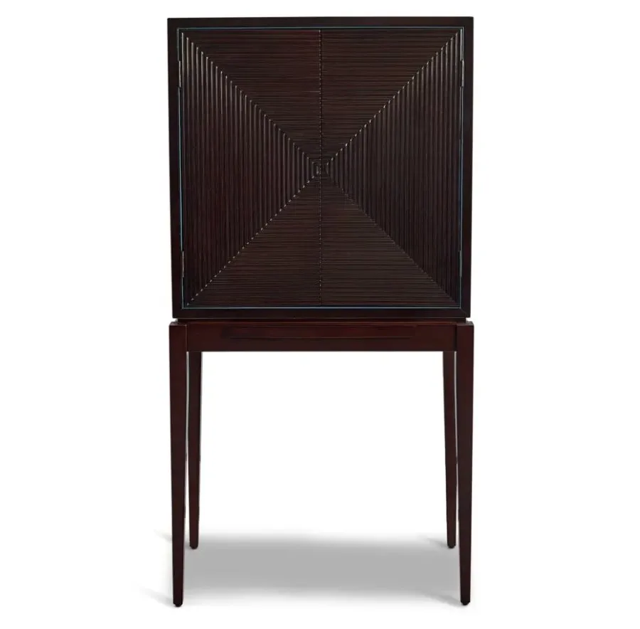 obrazek 2 Fantastyczny barek salonowy z drewna w stylu art-deco