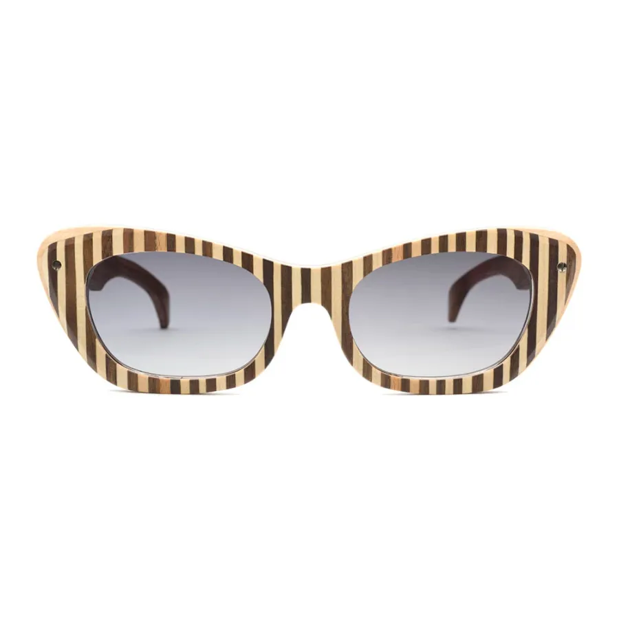 obrazek 2 Gustowne okulary damskie z orzecha i klonu - Legno Light