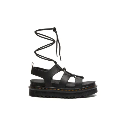 Zdjęcie Dr. Martens sandały skórzane Nartilla damskie kolor czarny na platformie DM31617001