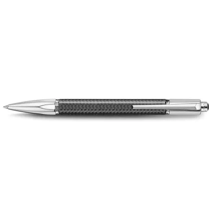 Picture Beautiful Varius Carbon ballpoint pen, silver-plated/rhodium-plated