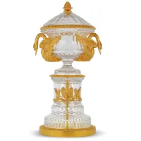 Zdjęcie Luksusowy pojemnik kryształowy na ciastka lub inne słodkości