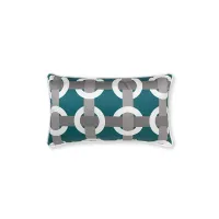 Picture Sumptuous pillow with a geometric pattern