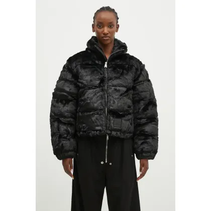 Zdjęcie Alpha Industries kurtka Fur Puffer damska kolor czarny zimowa 148002