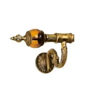 Picture Stylish single curtain rod made of old gold - Il Paralume Marina