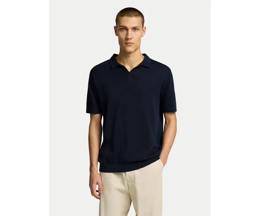 obrazek 1 Selected Homme Polo Mattis 16096197 Granatowy Regular Fit