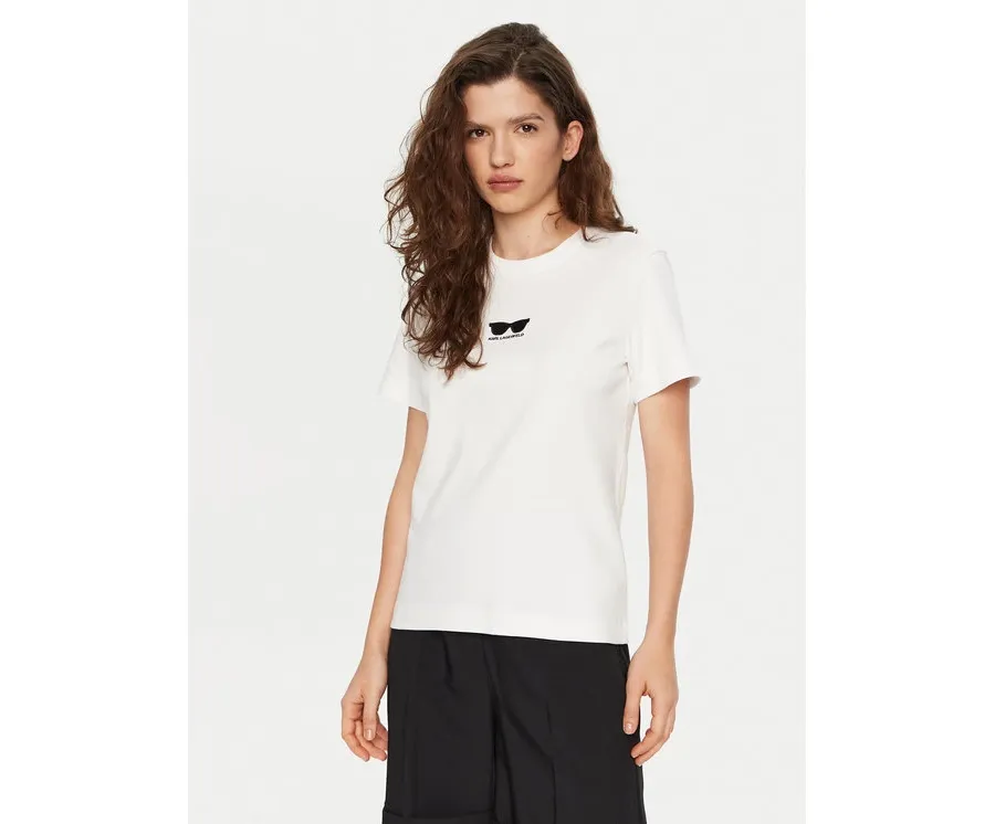 obrazek 1 KARL LAGERFELD T-Shirt A1W17021 Biały Regular Fit