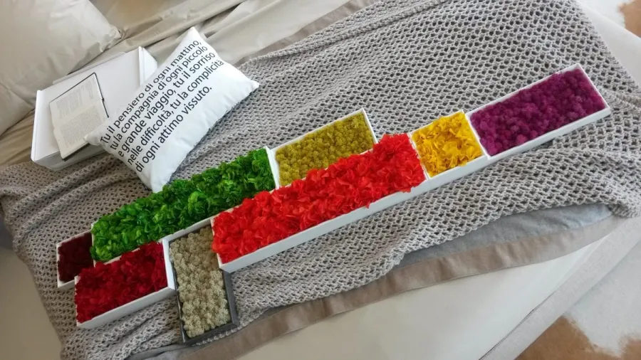 obrazek 4 Stabilizowany obraz roślinny z hortensjami i chrobotkiem – Gran Parete Octa
