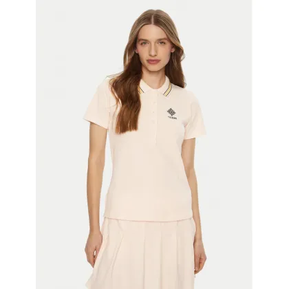 Zdjęcie Guess Polo V5RP02 KCOK1 Écru Regular Fit