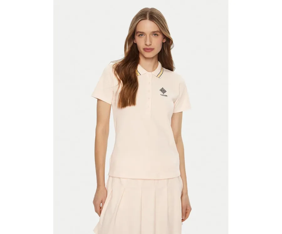 obrazek 1 Guess Polo V5RP02 KCOK1 Écru Regular Fit