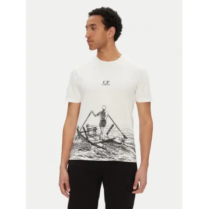 Zdjęcie C.P. Company T-Shirt 18CMTS318A005431G Biały Regular Fit