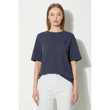 Zdjęcie Maison Kitsuné t-shirt bawełniany Bold Fox Head Patch Comfort damski kolor granatowy MW00127KJ0119