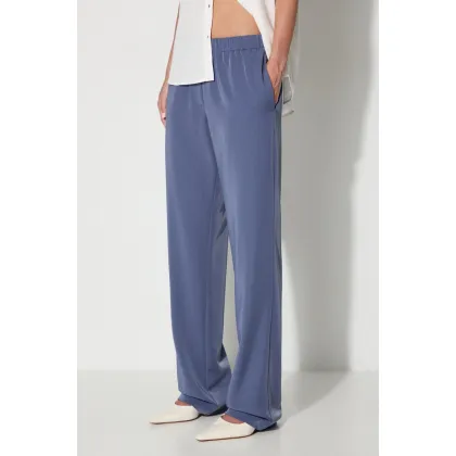 Zdjęcie Samsoe Samsoe spodnie Hoys damskie kolor granatowy proste high waist F16304674