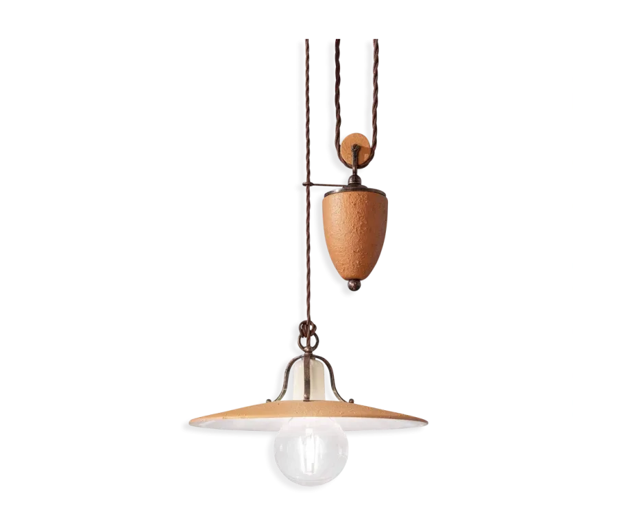 obrazek 1 Stylowa włoska lampa wisząca w stylu vintage