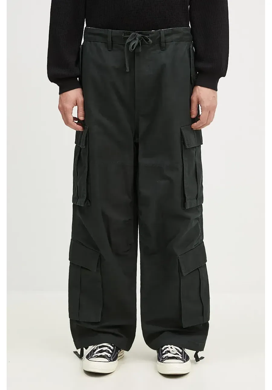 obrazek 1 Vans spodnie bawełniane Premium Classics LX Baggy Cargo Pant kolor zielony proste VN000HMYD6P1