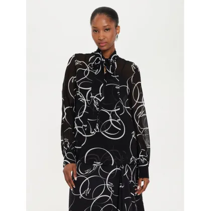 Zdjęcie KARL LAGERFELD Bluzka 245W1604 Czarny Regular Fit