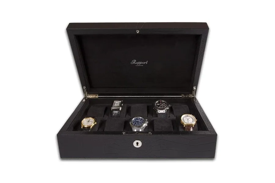 obrazek 2 Czarny Collector Box L264 na 10 zegarków marki Rapport London