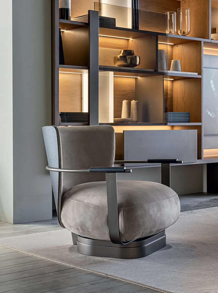 obrazek 1 Designerski fotel do salonu w stylu minimalistycznym