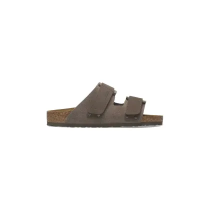 Zdjęcie Birkenstock klapki skórzane Uji męskie kolor zielony 1029200