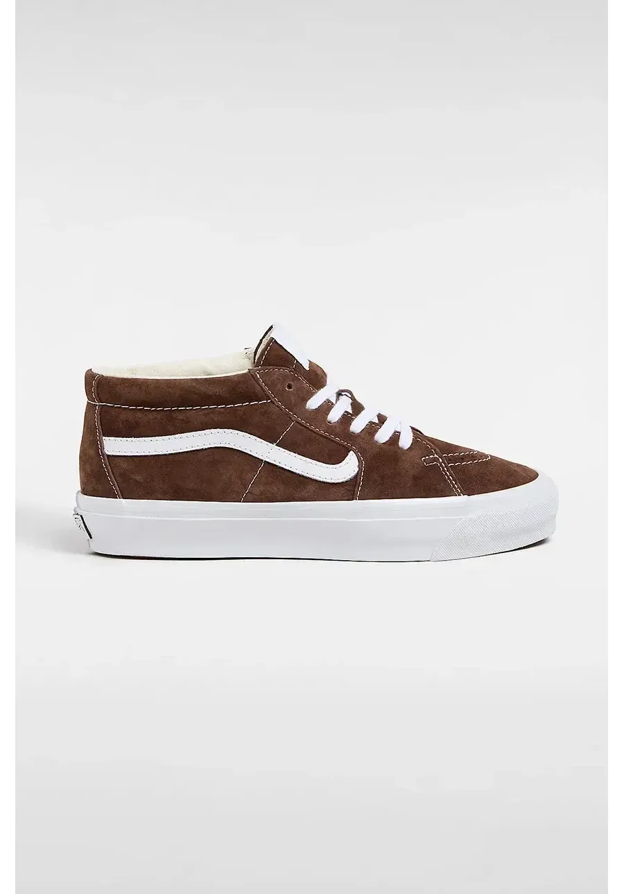 obrazek 1 Vans trampki zamszowe Premium Classics LX Sk8-Mid Reissue 83 kolor brązowy VN000CQQDMV1