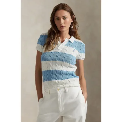 Zdjęcie Polo Ralph Lauren sweter bawełniany kolor biały 211943043