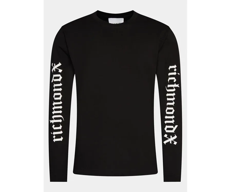 obrazek 1 Richmond X Longsleeve Hairiti UMP24139TS Czarny Regular Fit