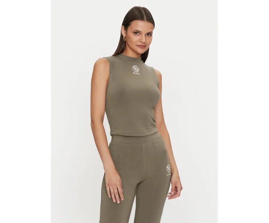 obrazek 1 Guess Bluzka Elea V4YP04 KCDN0 Khaki Regular Fit