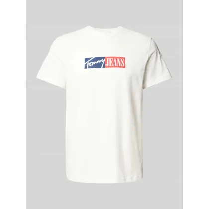 Zdjęcie T-shirt o kroju slim fit z nadrukiem z logo