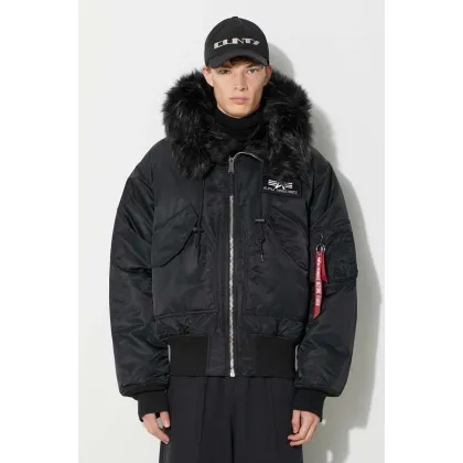Zdjęcie Alpha Industries kurtka 45P Hooded Custom męska kolor czarny zimowa 113145.515