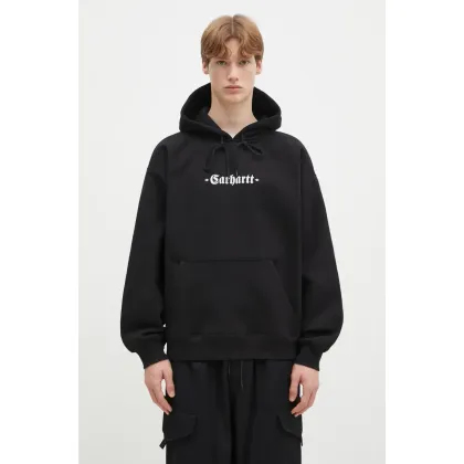 Zdjęcie Carhartt WIP bluza Hooded Greatest Hits Sweat męska kolor czarny z kapturem z nadrukiem I034416.0D2XX