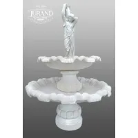 Picture Amazing garden fountain with a girl