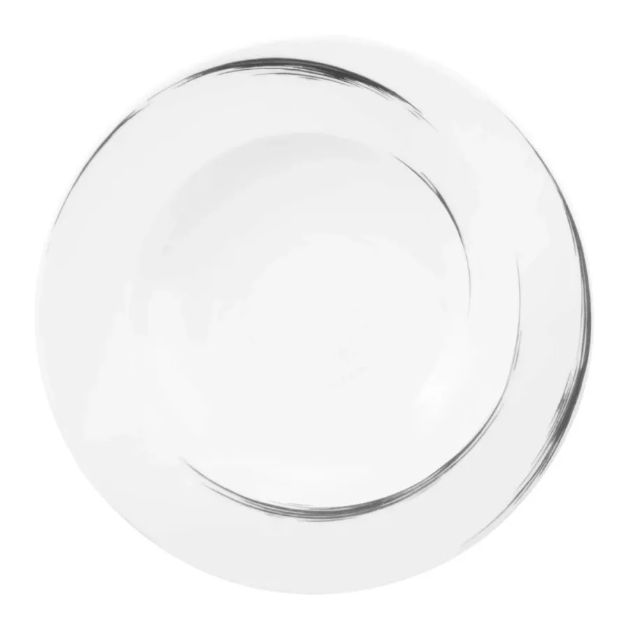 obrazek 2 Porcelanowy talerz głęboki do zupy 22,5 cm zdobiony szarym wzorem - Seltmann Weiden