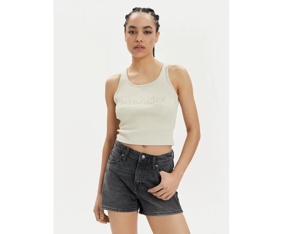 obrazek 1 Wrangler Top Logo 112350281 Beżowy Slim Fit